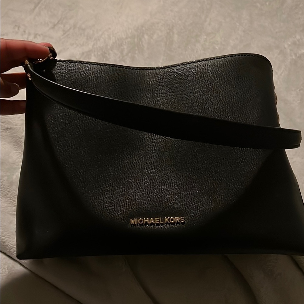 Michael Kors Sleek Black Clutch
